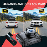 Nexio 4K Front and Rear Dash cam Sony Starvis lense WiFi GPS Builtin 64GB Inc ADAS built-in