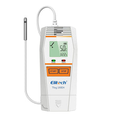 Elitech Tlog 100EH Digital Temperature Humidity Data Logger Reusable Temperature Recorder PDF Report USB Port 32000 Points with External Temperature and Humidity Probe