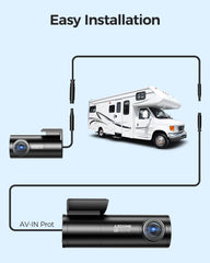 AZDOME Extend Cable for M300S/M550 Pro/PG17/PG17 Max/PG17 Pro/GS63H Pro, 4 Pin 6m, Extension Cable for Mirror Dashcam Rear View Camera Rear Car Recorder Cord