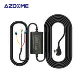 AZDOME HM03R Car DVR HardWire Kit For M550/AR09 Low Vol Protection Mini USB Port 12V-24V in 5V3A Out