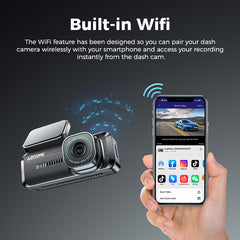 AZDOME M200 Dash Cam 1080P HD Mini Hidden Car DVR WiFi Camera for Vehicle Night Vision G-Sensor 24H Parking Monitor Max 128G