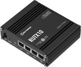 Teltonika RUTX10000300 Model RUTX10 Professional Ethernet Router, UK PSU, Digital Input/Output for Remote Monitoring and Control, Dual Band WiFi and Bluetooth LE, Aluminium Housing, Firewall and VPN