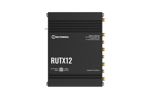 Teltonika RUTX12 Cat 6 Dual-sim LTE Industrial Cellular Router