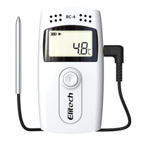 Elitech RC-4 Temperature Data Logger With External Temp Sensor Audio Alarm