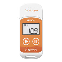 Elitech RC5+ Multi-Use Temperature Data Logger|Thermal Mapping|Area Mapping|(Range: -22°F to 158°F) for Vaccine, Biolab, Hatchery,Cold Chain, Hatchery, Refeer Truck, Cargo