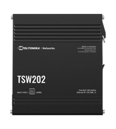 Teltonika TSW202 8 Ports Industrial L2+ Managed PoE Switch, 2 SFP Uplinks, Supports ProfiNET, EtherNet/IP, MRP, for Industrial Automation, IP Surveillance, and Networking