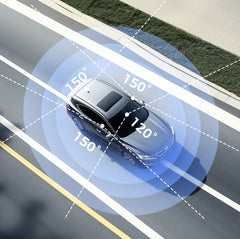 كاميرا داش AZDOME 360°، 4 قنوات، 4 عدسات قابلة للتعديل، 128GB eMMC، دقة 2K+1080P*3، WiFi 5G، رؤية ليلية بالأشعة تحت الحمراء، وضع انتظار السيارات، موديل M660.