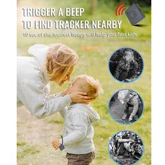 JimiIOT Qbit M Portable GPS Tracker 4G Mini Locator Time-Phased Working SOS Waterproof for Older Pet Kids Multi Alerts by APP/PC