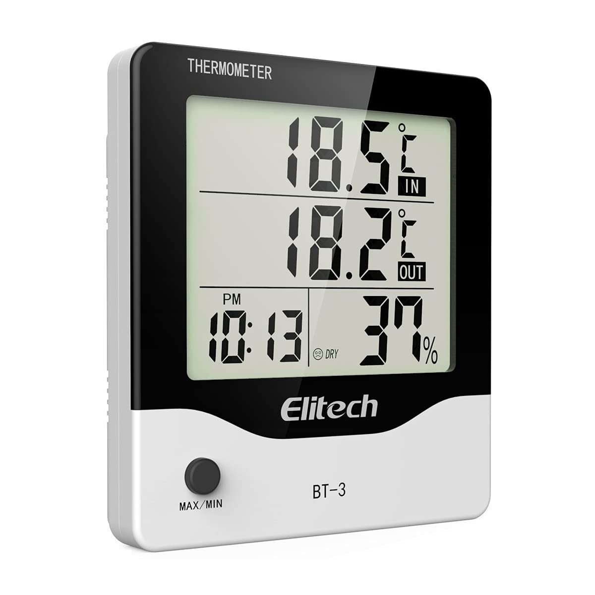 Elitech BT-3 Digital Hygrometer Thermometer Temperature and Humidity Monitoring Sensor for Indoor or Outdoor