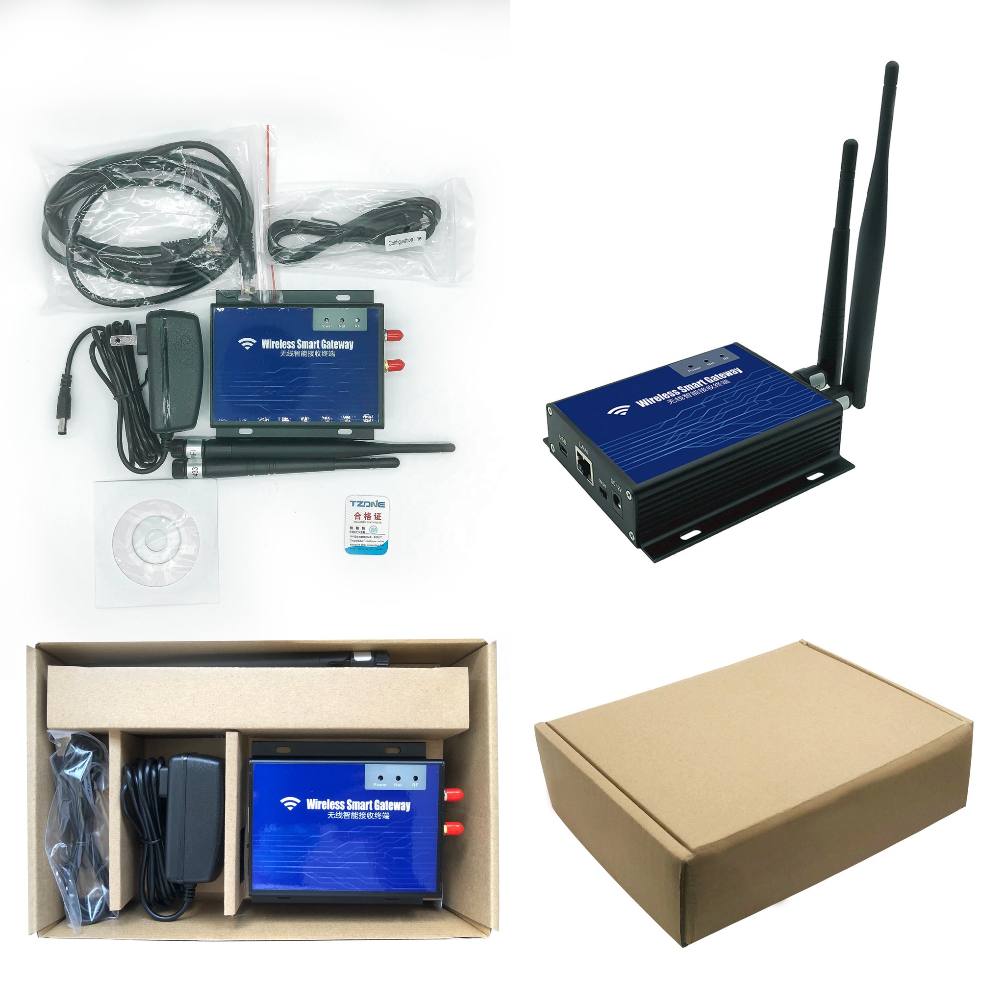 Tzone TZ-RD06 Wireless RF Gateway (WiFi/LAN) Long Range upto 300meters