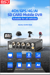 [BSJ-ED02R] 4CH 4G MDVR 2*SD Card ADAS , DMS, RS232