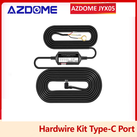 Azdome JYX05 Hardwire Kit with Type-C Port For GS63Pro/M27/M560/M580 Low Vol Protection 12V-24V in 5V2.5A out