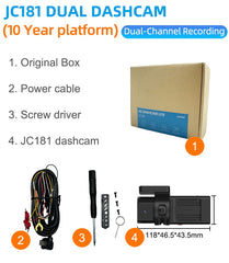 Jimi JC181 Mini 4G Car Camera With Live Stream Dual Cameras GPS Tracking Wifi Hotspot Multiple Alarms