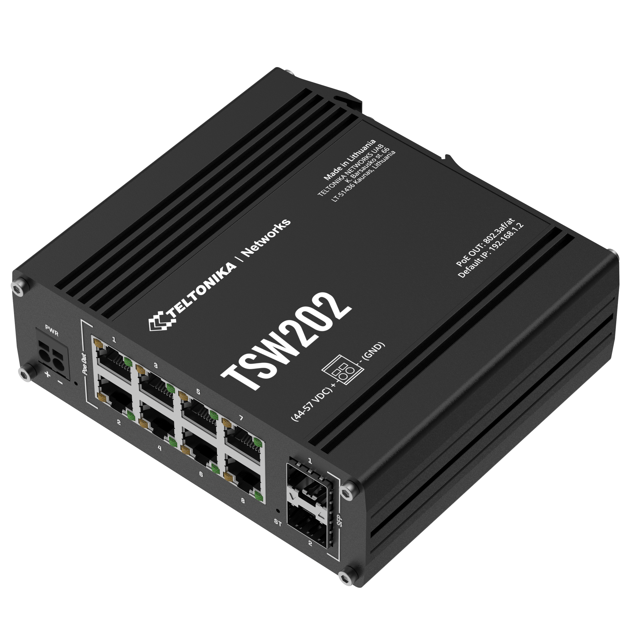 TSW202 MANAGED PoE+ 8 PORTS ETHERNET SWITCH