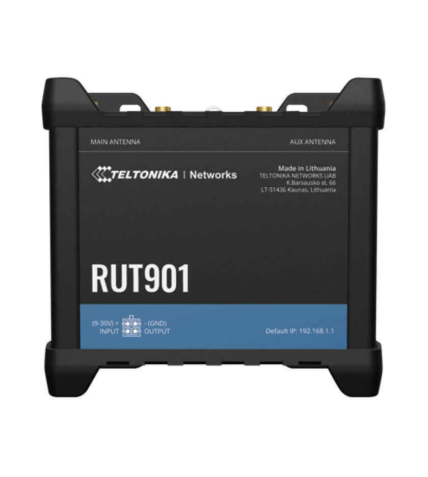 RUT901 4G LTE, INDUSTRIAL CELLULAR ROUTER