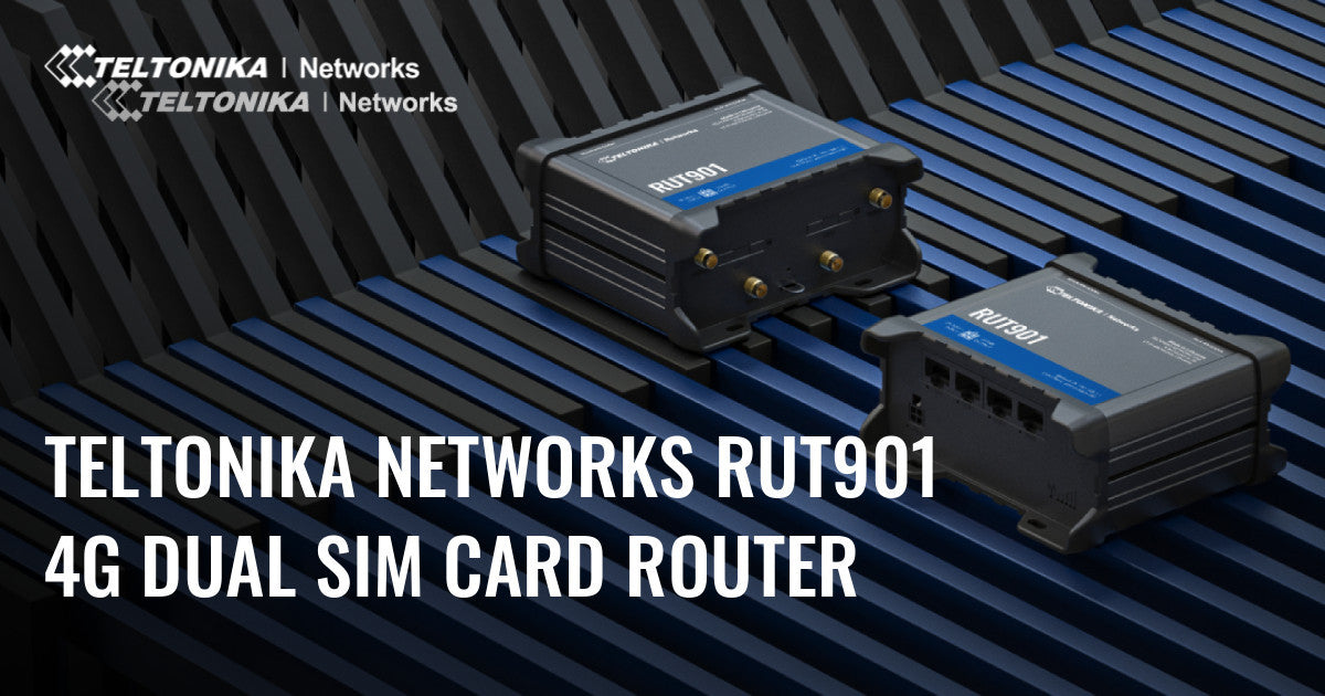 RUT901 4G LTE, INDUSTRIAL CELLULAR ROUTER