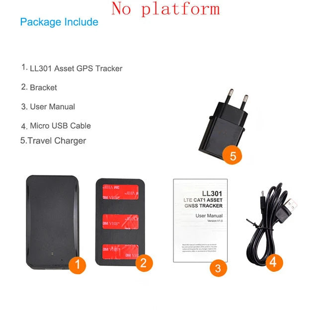 Jimi Iot LL301 10,000 mAh ultra long range Asset Tracker 4G LTE