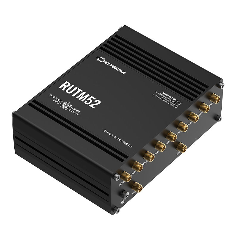 RUTM52 - Teltonika Dual 5G Modem Router eSIM support, High Performance for SMART Cities and Industrial Automation