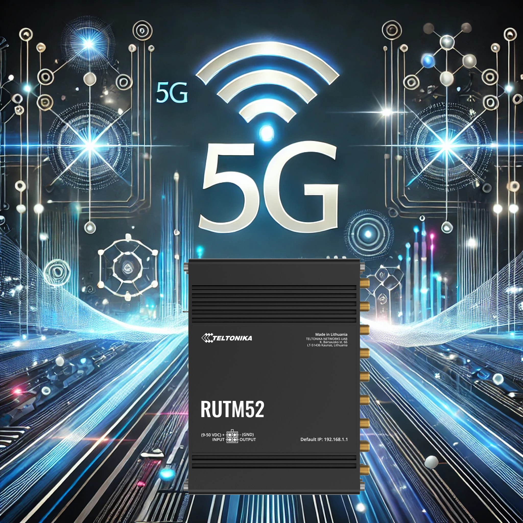RUTM52 - Teltonika Dual 5G Modem Router eSIM support, High Performance for SMART Cities and Industrial Automation