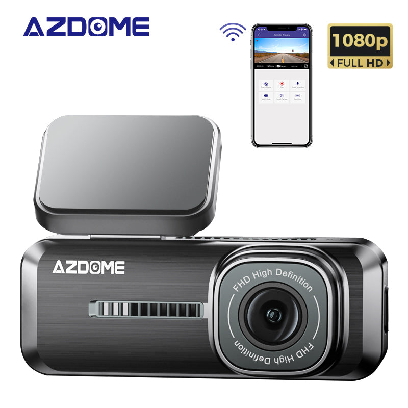 AZDOME M200 Dash Cam 1080P HD Mini Hidden Car DVR WiFi Camera for