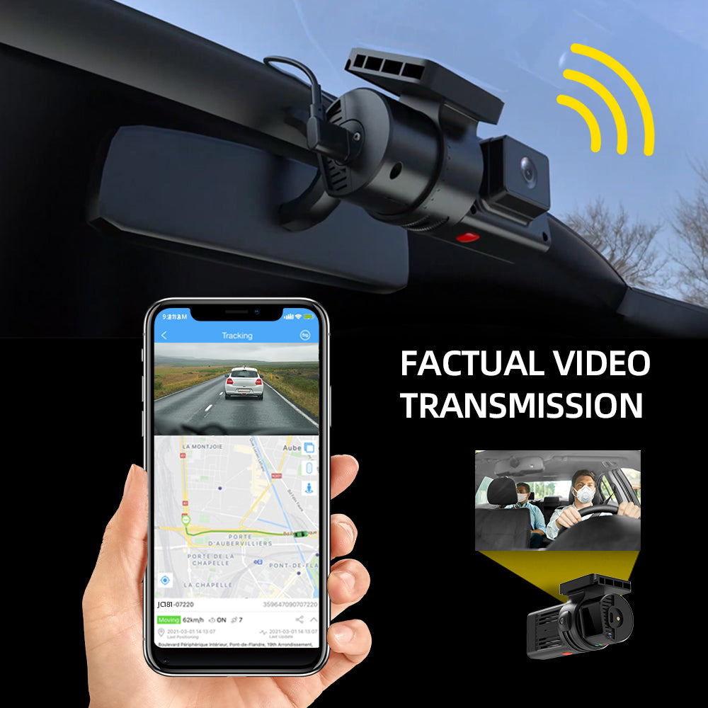 Jimi JC181 Mini 4G Car Camera With Live Stream Dual Cameras GPS Tracking Wifi Hotspot Multiple Alarms