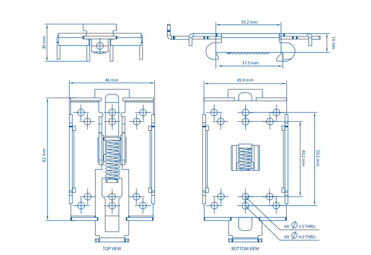 Teltonika PR5MEC00 Metal DIN Rail Kit