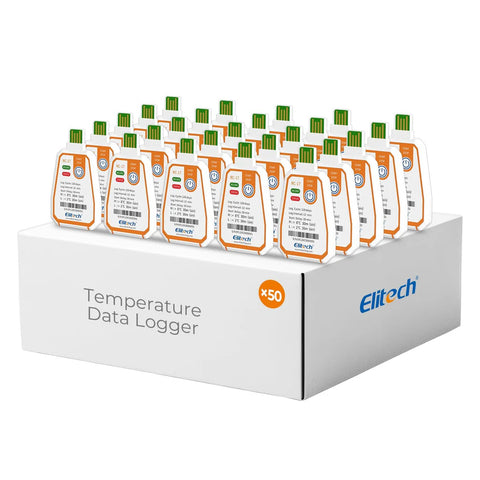 Elitech RC-17 Disposable Single Use Data Logger USB [Pack of 50] داتا لوغر قياس الدرجة الحرارة لحاويات الشحن