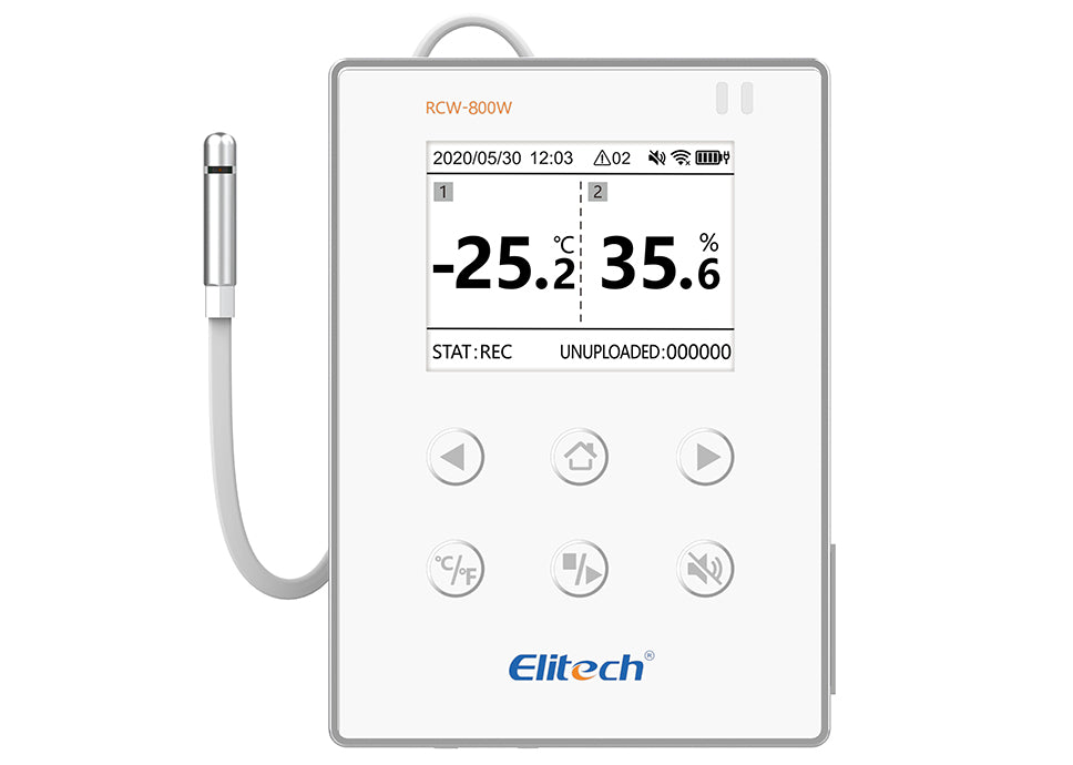 Elitech RCW-800W Temperature Data Logger WiFi Recorder Cloud Storage Wireless Remote Monitor