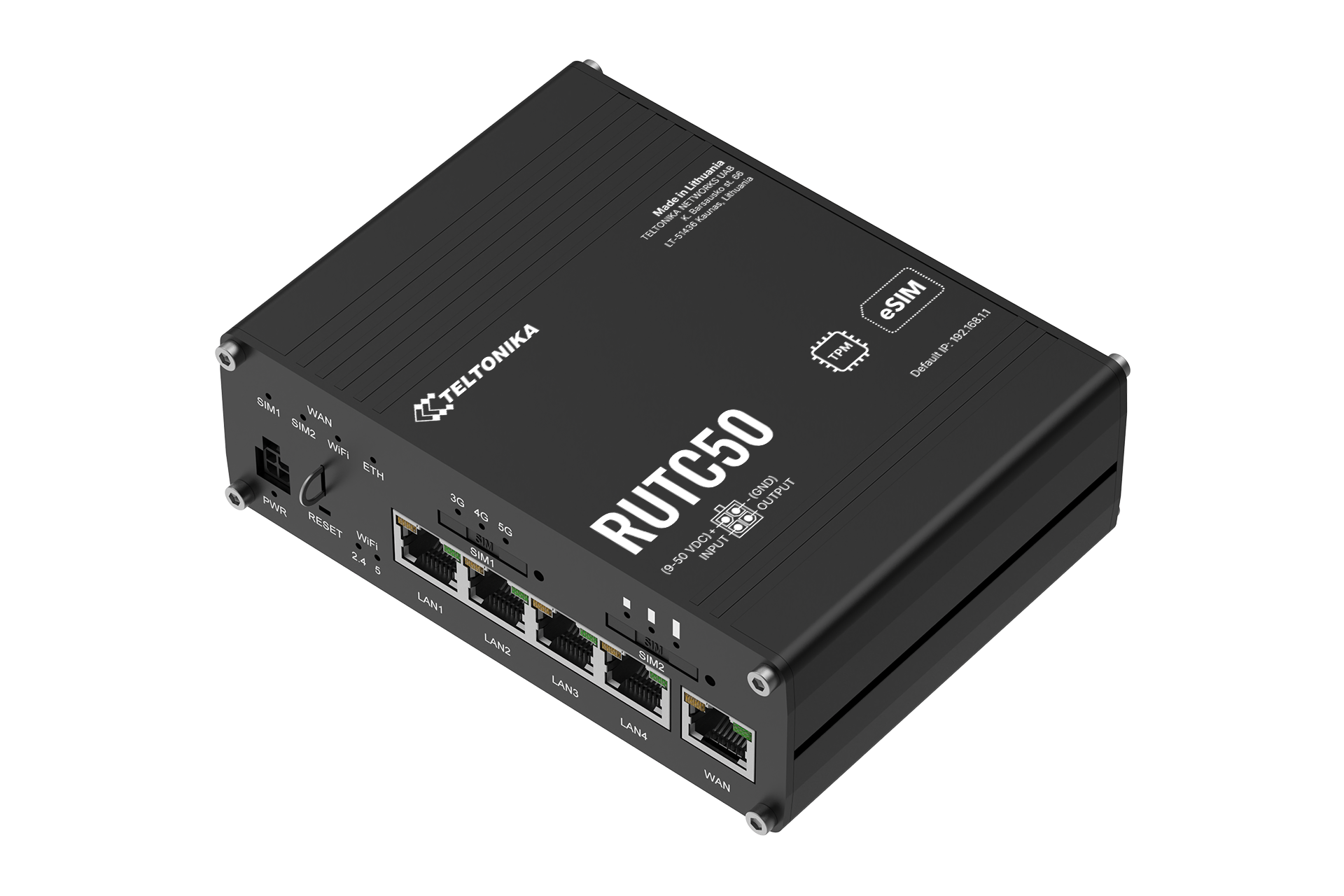 Teltonika RUTC50 5G Powerfull eSIM WiFi 6 ROUTER