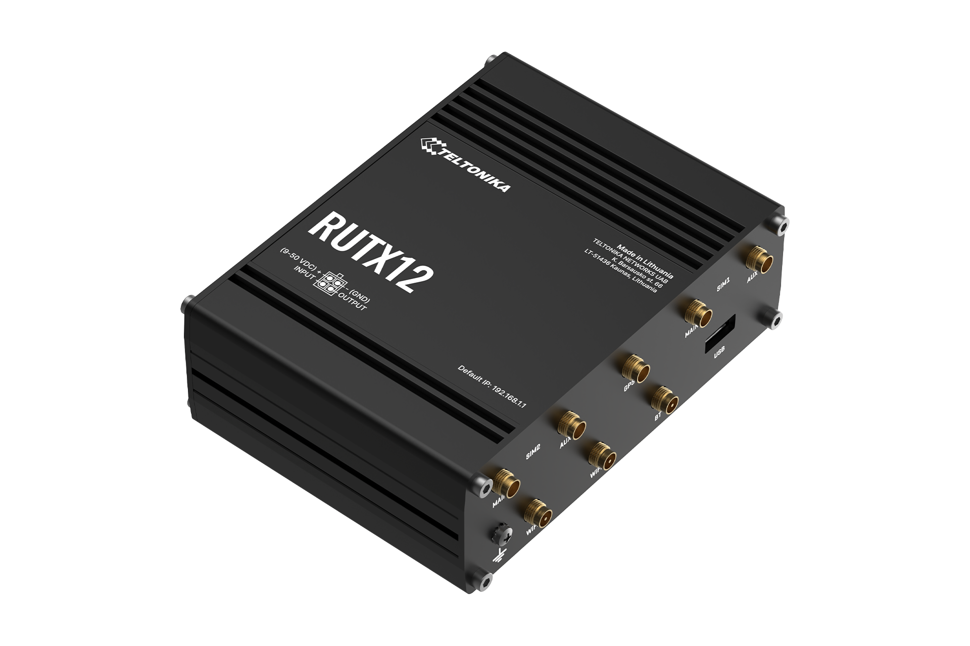 Teltonika RUTX12 Cat 6 Dual-sim LTE Industrial Cellular Router
