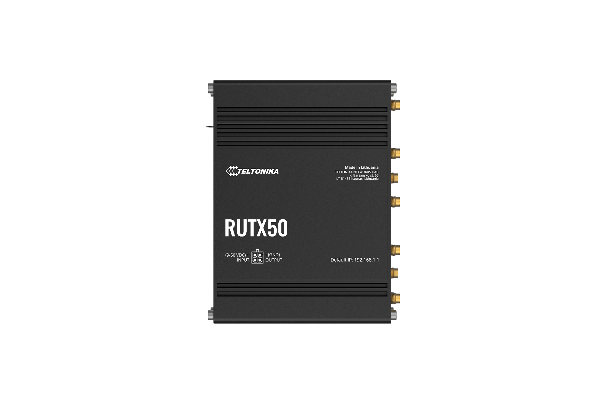 Teltonika RUTX50 5G Router: Dual Sim, WiFi 5, LTE CAT 20, 3.3 Gbps Speeds, Up to 150 Clients, SA & NSA Architectures, Low Latency. | RUTX50