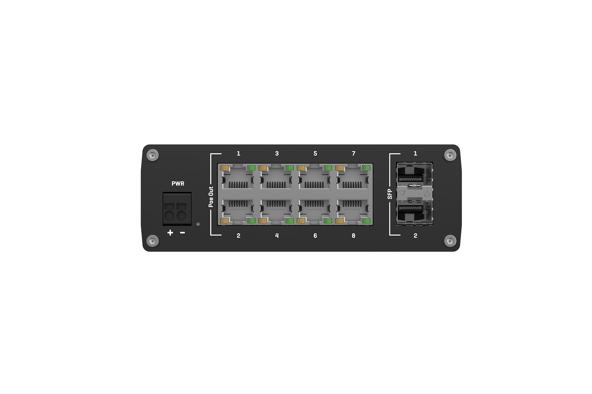 TSW200 INDUSTRIAL POE+ Unmanaged 8Ports ETHERNET SWITCH