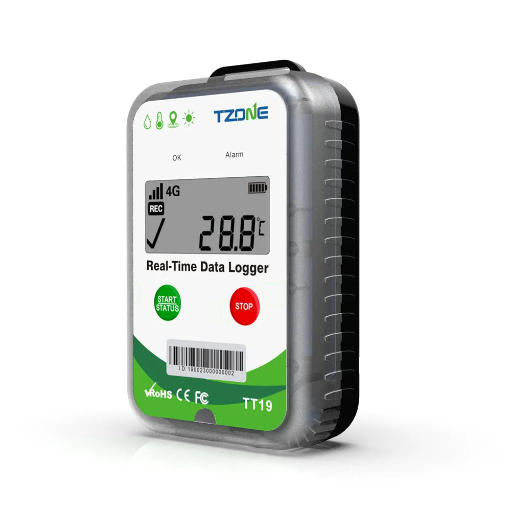 [TZ-TT19] Tzone 4G Multi Use Real Time Temperature and Humidity Data Logger internal Probe Fleet GPS Tracker