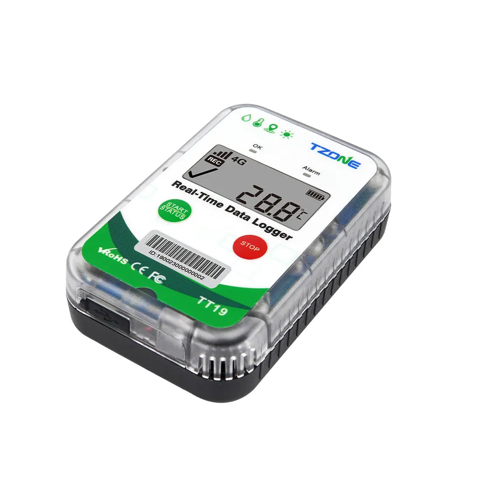 [TZ-TT19] Tzone 4G Multi Use Real Time Temperature and Humidity Data Logger internal Probe Fleet GPS Tracker