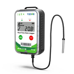 [TZ-TT19EX] Tzone 4G Multi Use Real Time Fleet  Temperature and Humidity Data Logger External Probe GPS Tracker
