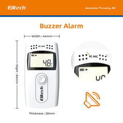 Elitech RC-4HC Digital Temperature And Humidity Data Logger Temp Recorder With External Sensors Audio Alarm