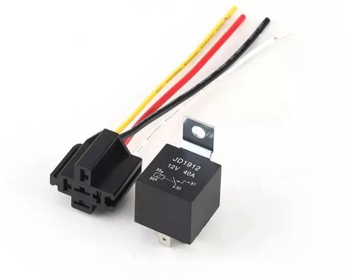 12V Car Immobiliser Alarm Ignition Cut Off relay 40Amp 5 Pin JD1912