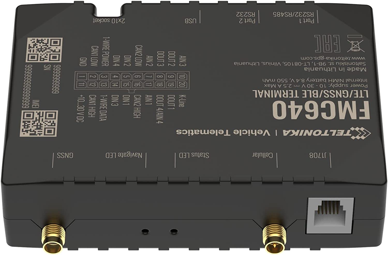 FMC640 - 4G LTE Bluetooth dual SIM GPS Tracker