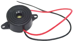 DC 12V Buzzer,3-24V Piezo Electronic Tone Buzzer Alarm Continuous Sound with Cable Length 100mm
