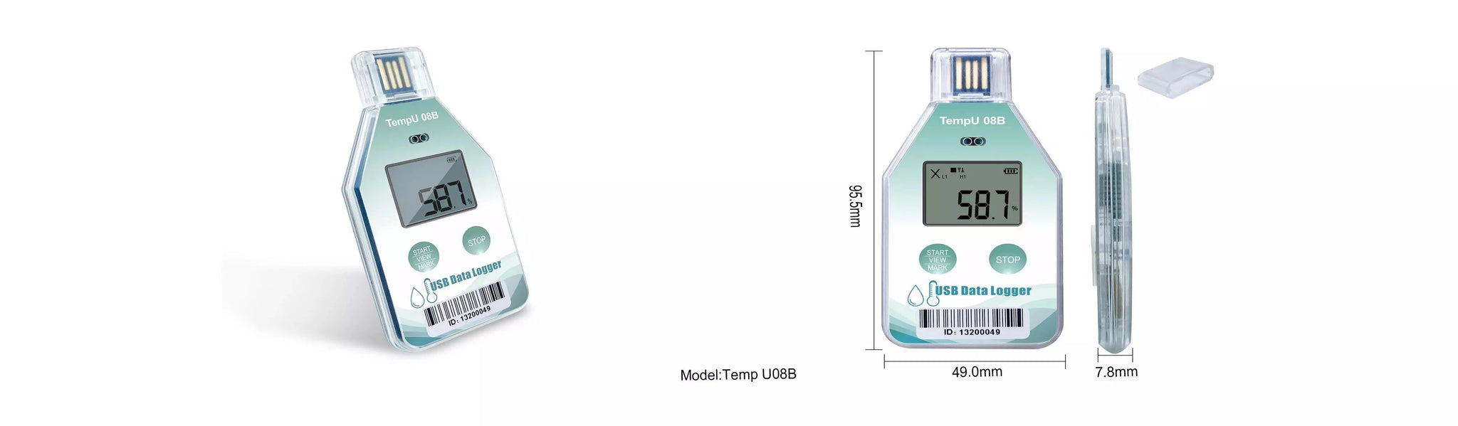 TZ-TempU08B RH Data Logger with LCD display