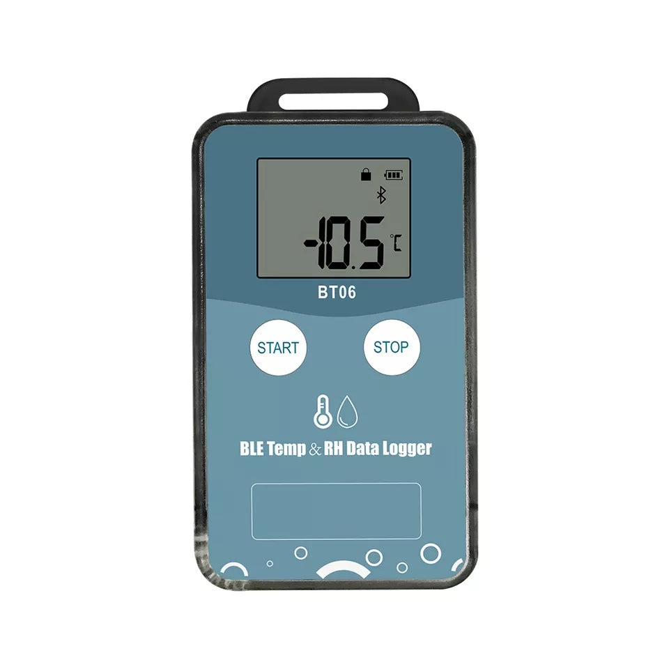 Bluetooth 5.0 real-time temperature , Temp and RH data logger