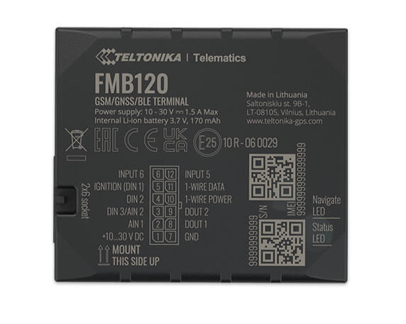 FMB120 - 2G Bluetooth Advanced GPS Tracker