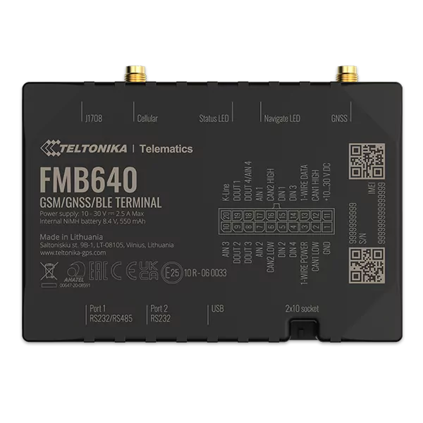 FMB640 - 2G Professional GPS Tracker
