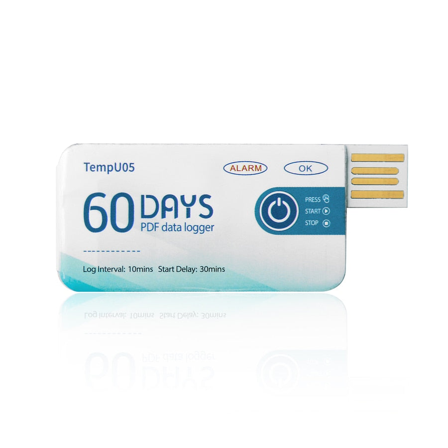 Tzone TZ-TempU05s Sing use [Disposable] 90 days Temperature Data loggerداتا لوجر للنقل المبرد