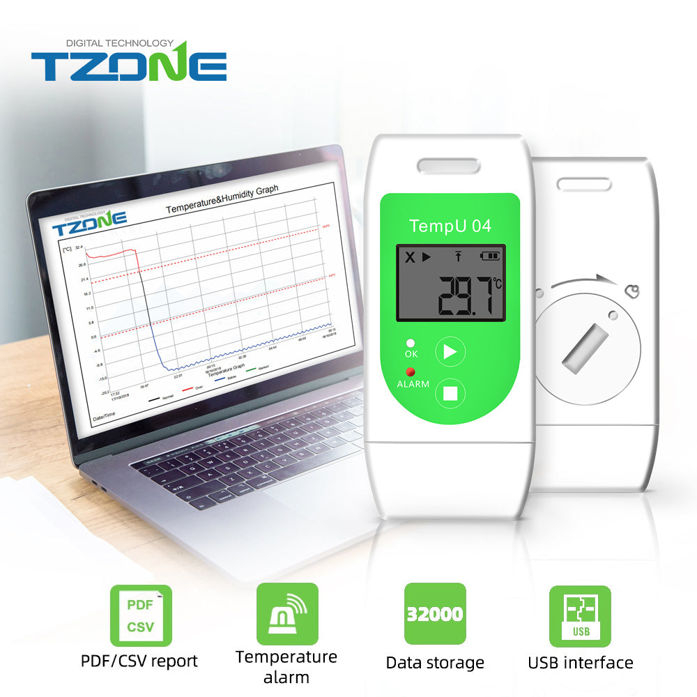 TempU04 TZONE Data logger