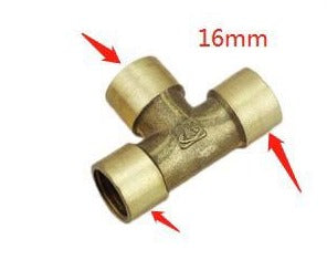 Brass Tee 16mm Female .5 inches