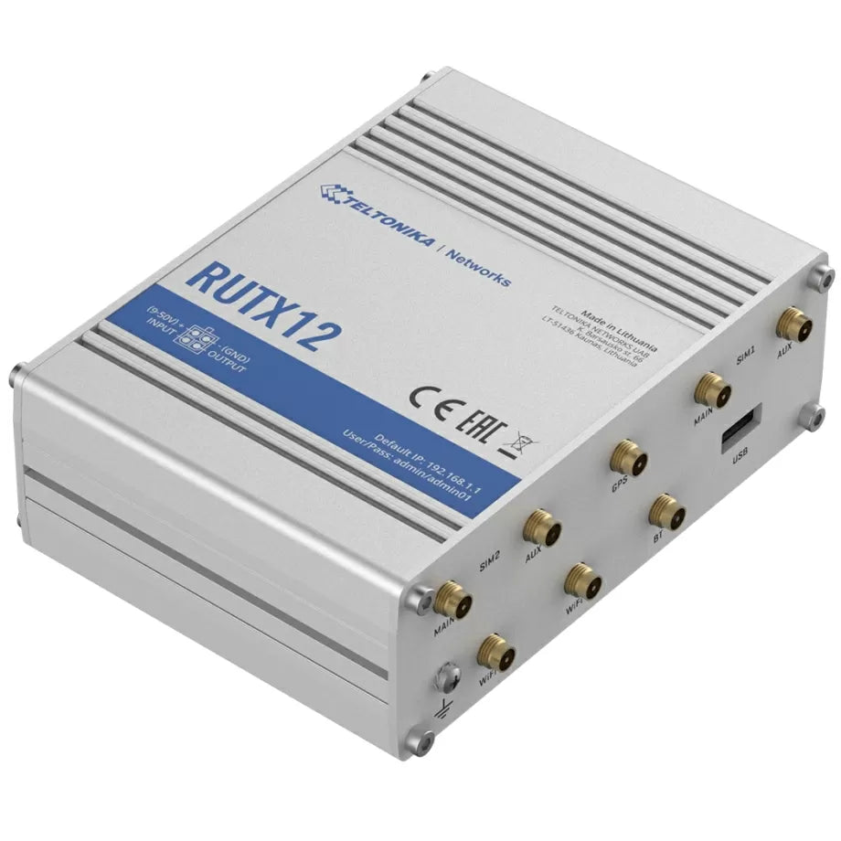 RUTX12 Dual LTE Cat 6 Industrial cellular Router
